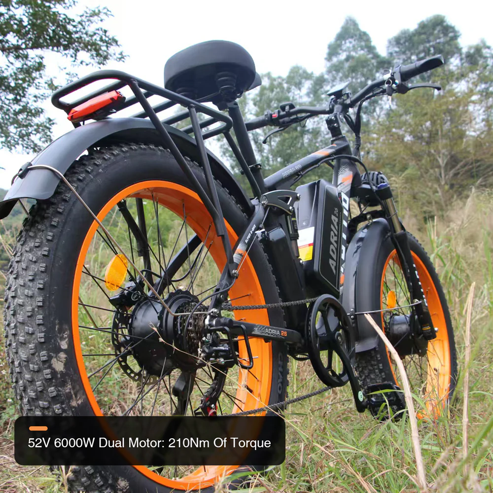Tuttio Adria26 5000W Electric Bike With Mirrors For Safer Daily Riding - Image 3