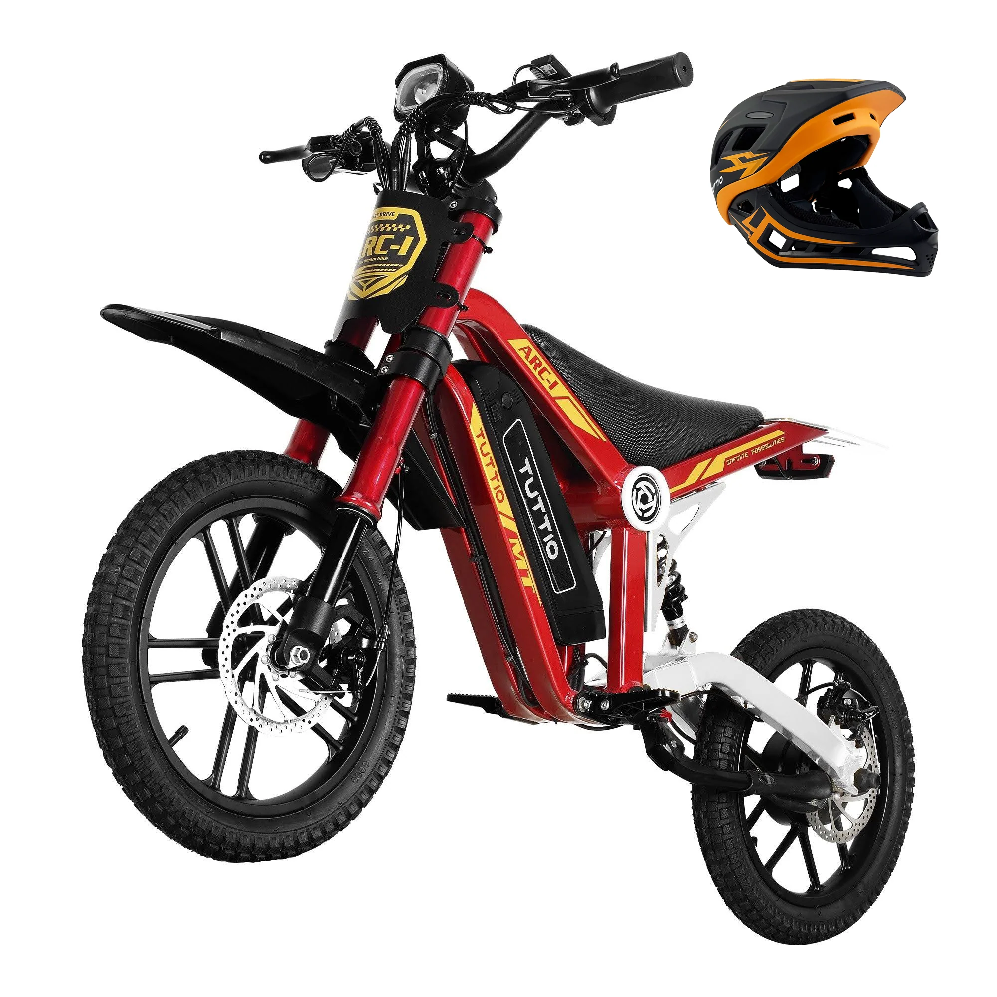 Tuttio ARC-I Kids Electric Bike with Helmet - Image 9
