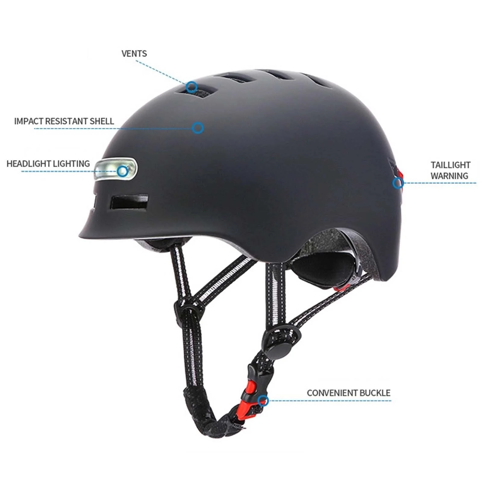 Tuttio Electric Bike Smart Helmet (Size: 61-64 Cm) - Image 3